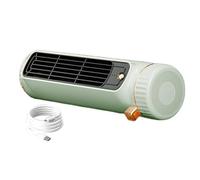 Ventilateur de refroidissement personnel - Construction légère 460 G, système alimenté par USB 5 V, conception à direction d'air multi-angle, structure de support de base rotative | Pour Bureau Bureau