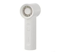 Ventilateur de refroidissement portable avec design turbo et batterie longue durée de vie pour voyage et activités de plein air (blanc)