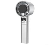 Ventilateur de refroidissement portable avec puce de protection AI, pour camping, bureau, maison (blanc)