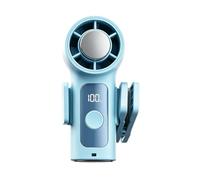 Ventilateur de refroidissement portable - Petit refroidisseur rechargeable par USB | avec écran LED et clip amovible rotatif à 360 degrés - pour voyage, poussette, plage, voyage, travail, concert