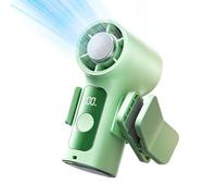 Ventilateur de refroidissement portable | Petit refroidisseur rechargeable par USB, avec écran LED et clip amovible, rotation à 360 degrés, pour poussette, croisière, vacances, sport, concert