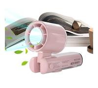 Ventilateur de refroidissement portable pliable avec lumières d'ambiance - Affichage numérique par temps chaud avec 199 modes de vent pour filles, garçons, adolescents