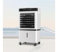 Ventilateur de refroidissement portable pour climatiseur - Refroidisseur d'air par évaporation avec deux réservoirs d'eau pour un refroidissement de 24 h, oscillation à 90 °, réservoir de 14 L