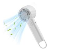 Ventilateur de refroidissement portable - Rechargeable par USB - 3 vitesses - Silencieux - 1200 mAh - Portable - Pour voyage, été, camping, plage, vacances, sports de plein air, travail, concert