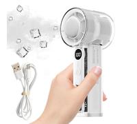 Ventilateur de refroidissement portable, rechargeable par USB, batterie 3000 mAh, 100 vitesses, réglable, portable, mini ventilateur personnel portable - pour voyage, maison, dortoir, pique-nique
