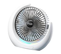 Ventilateur de refroidissement portable réglable, circulation d ' air pratique, ventilateur d ' intérieur avec lumière, adapté à une utilisation intérieure et extérieure, petit bureau pour bureaux