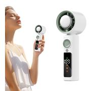 Ventilateur de refroidissement portable, turbine pliable avec écran LED, 1 à 199 réglages de vitesse, fonction veilleuse, batterie rechargeable de 4000 mAh, pour la plage, le lieu de travail, la