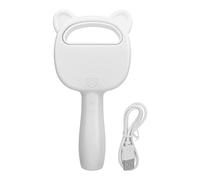 Ventilateur de refroidissement portatif sans lame, 2000mAh, Rechargeable par USB, sèche-cils à 3 vitesses pour Extension de cils (Blanche)