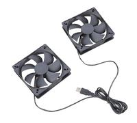 Ventilateur de refroidissement pour boîtier d'ordinateur alimenté par USB 12025 5 V 1400 tr/min 45 CFM Noir 12 cm