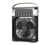 Ventilateur de refroidissement pour climatiseur de 6 pouces avec 3 vitesses, 5 pulvérisations, 7 ampoules