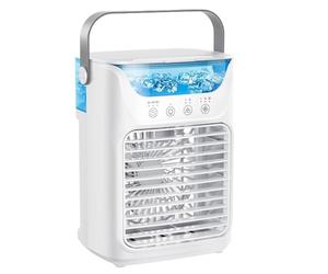 Ventilateur de refroidissement pour climatiseur - Ventilateur de refroidissement de bureau avec réservoir d'eau, dispositif de refroidissement silencieux avec 3 vitesses pour bureau, camping, dortoir