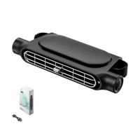 Ventilateur de refroidissement pour dossier de siège auto / Ventilateur à double turbine pour appuie-tête ; convient aux berlines, SUV et véhicules familiaux ; réglage du flux d'air sur 3 vitesses.