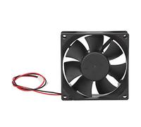 Ventilateur de Refroidissement pour Processeur, Connecteur 80 Mm à 3 Broches, Ventilateur de Boîtier Silencieux, Ventilateur de Refroidissement à Installation Facile en ABS Noir (2000 tr/min)