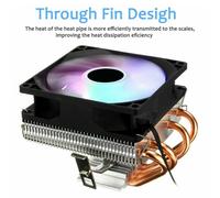 Ventilateur De Refroidissement Pour Processeur Intel Lga 1155 1366 Amd, 1 Pièce, Durable, Coloré, Led Rgb, Super Silencieux