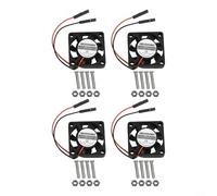 Ventilateur de refroidissement pour Raspberry Pi 4 Pi 3B+ Pi 3B Pi 2 Pi B+ Pi pour zéro 30 x 30 x 7 mm 5 V 0,2 A Plage de température de fonctionnement 0 C à 50 C Design longue durée de vie (4 pièces)