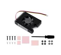 Ventilateur de Refroidissement pour Raspberry Pi Compute Module 5, CM5 Heatsink Ventilateur de Refroidissement avec Bandes Thermiques, 8000±10% RPM, Réglage de la Vitesse PWM, Alimentation 5V