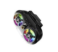 Ventilateur de refroidissement pour téléphone en streaming avec ventilation à semi-conducteur, ajustement à clipser et écran pour les jeux et les jeux mobiles Clip de refroidissement pour Gaming