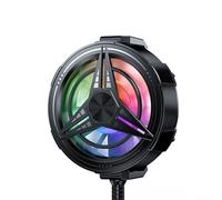 Ventilateur de refroidissement pour téléphone, faible bruit, alimenté par USB, pour les jeux avec contrôle intelligent de la température, lumières RVB, dissipation de la chaleur portable