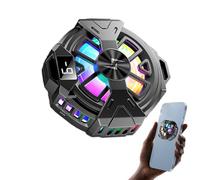 Ventilateur de refroidissement pour téléphone, refroidisseur magnétique pour téléphone | Radiateur de ventilateur de refroidissement réglable pour téléphone - Affichage instantané de la température en