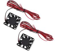 Ventilateur de Refroidissement Radial 12v 4410 2 Pièces | Faible Bruit, Dissipation Thermique et Prévention Surchauffe, Installation Facile, Plastique Noir