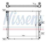 Ventilateur de Refroidissement Radiateur pour Refroidir Moteur Nissens BMW X3
