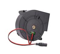 Ventilateur de refroidissement robuste 97 x 33 mm 12 V pour poêle à bois de ventilation à double roulement à billes 5500 tr/min Moteur BBQ Souffleur avec construction en métal + plastique