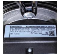 Ventilateur de refroidissement S4D500-AD03-01 400/480 V 1,86/1,13 A 1220/770 W 1570/1170 tr/min 500 mm