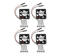 Ventilateur de refroidissement sans balais 5 V 3007 CC pour Raspberry Pi 4 modèle B, 3B+, 3B, B+, pour zéro ; super silencieux 15,92 dBA, durée de vie de 30 000 heures, double tension 3,3 V/5 V, noir