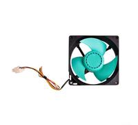 Ventilateur de refroidissement silencieux pour appareils ménagers, évaporateur silencieux de rechange avec moteur à trois fils 12 V DC, mise à niveau de la circulation de l'air en vert ou noir (A)