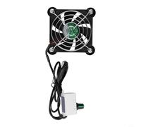 Ventilateur de refroidissement silencieux USB 5 V, dissipateur thermique externe réglable, design à roulement à huile avec cordon de 100 cm (12 cm) (ventilateur de 8 cm)