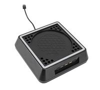 Ventilateur de Refroidissement, Système de Refroidissement de la Console 3 Ports USB2.0 Vitesse des Ventilateurs Réglables avec Barre Lumineuse LED pour Series X Noir