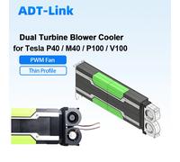 Ventilateur de refroidissement universel à double turbine mince pour carte graphique GPU de serveur NVIDIA Tesla P40 M40 P100 V100, dissipateur thermique, radiateur, ventilateur modifié PWM Dual turbo
