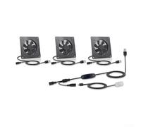 Ventilateur de refroidissement USB à 10 niveaux avec détection de température en temps réel et flexibilité complète de 0 à 60 °C pour racks de serveur, serres et configurations de bureau (U10T1225JGX3