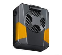 Ventilateur de refroidissement USB avec moteur sans balais, ventilateur de ceinture portable rechargeable pour le camping en plein air, gilet léger pour soulager la chaleur, orange
