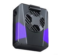 Ventilateur de refroidissement USB avec moteur sans balais, ventilateur de ceinture portable rechargeable pour le camping en plein air, gilet léger pour soulager la chaleur, violet