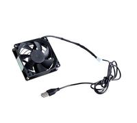 Ventilateur de refroidissement USB avec thermostat réglable pour armoires 80 mm Améliore la circulation de l'air dans les espaces clos