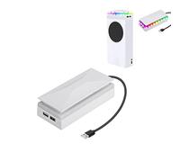 Ventilateur de Refroidissement USB pour Xbox Series S, Support de Refroidissement Vertical Ventilateur de Refroidissement à Lumière LED RVB pour Contrôleur Series S (ventilateur inférieur)