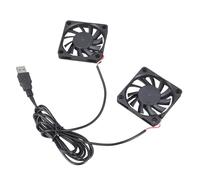 Ventilateur De Refroidissement Usb Silencieux Double Dc5v 0.2a 60x60x10mm 3000 Min Pour Composants Informatiques Et Appareils Électroniques