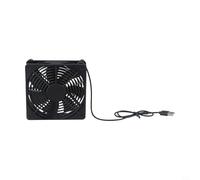 Ventilateur de refroidissement USB, ventilateur de routeur, ventilateur de boîtier PC, ventilateur à haut débit d'air 56 CFM, silencieux, 120 mm, alimenté par USB pour DVR, modem, ordinateur portable
