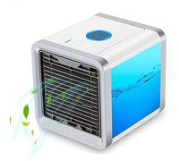 Ventilateur de refroidisseur d'air Purificateur de climatiseur portable mini AC AC Fan de bureau de refroidissement USB pour le bureau de voyage de la chambre (couleur: blanc, taille: 17x17x18cm)