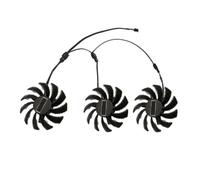 Ventilateur de Remplacement pour Carte Graphique GPU 75mm Dc 12 V | ABS Noir, Connecteur 2pin 2pin 3pin, Modèle Pld08010s12h pour Maintenance PC