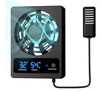 Ventilateur de reptile, ventilateur de refroidissement, compteur d'humidité pour reptiles avec affichage LED pour terrarium de forêt tropicale, vivarium, reptiles, serpents, habitats