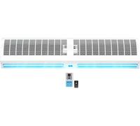 Ventilateur de rideau d'air avec télécommande, flux d'air élevé et faible bruit pour un usage commercial et domestique