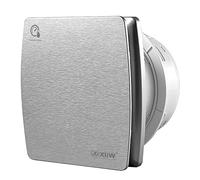 Ventilateur de salle de bain, 100 mm, avec système d'écoulement, capteur d'humidité et clapet anti-retour, pour salle de bain, plafond et montage mural, pour cuisine, fenêtre de loft et cave, 95 m³/h,