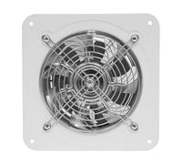 Ventilateur de salle de bain - 150 mm - Silencieux - Moteur en cuivre - 40 W - 220 m³/h - Ventilateur mural en métal avec clapet anti-retour et grille métallique - Pour salle de bain, cuisine, garage
