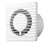 Ventilateur de salle de bain mural, pour cuisine, petit espace, Ø 100 mm, prise d'alimentation avec interrupteur