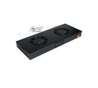 Ventilateur de serveur Roline ROLINE 19 Zoll Dachlüftereinheit 2 Lüfter Thermostat noir