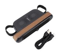 Ventilateur de siège auto à 3 vitesses, ventilateur de refroidissement pour les sièges arrière à double turbine puissant et à faible bruit pour enfants et animaux domestiques, vent (Couleur du bois)