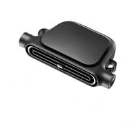 Ventilateur de siège de voiture avec 3 vitesses réglables et turbine à double conduit pour un confort des sièges avant et arrière, direction du flux d'air réglable, noir et blanc (KLX09-Wired Black)