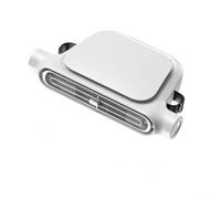 Ventilateur de siège de voiture avec 3 vitesses réglables et turbine à double conduit pour un confort des sièges avant et arrière, direction du flux d'air réglable, noir et blanc (KLX09-Wired White)
